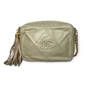 CHANEL Cream Crossbody Bag